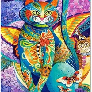 Diamond painting Luminous Cat