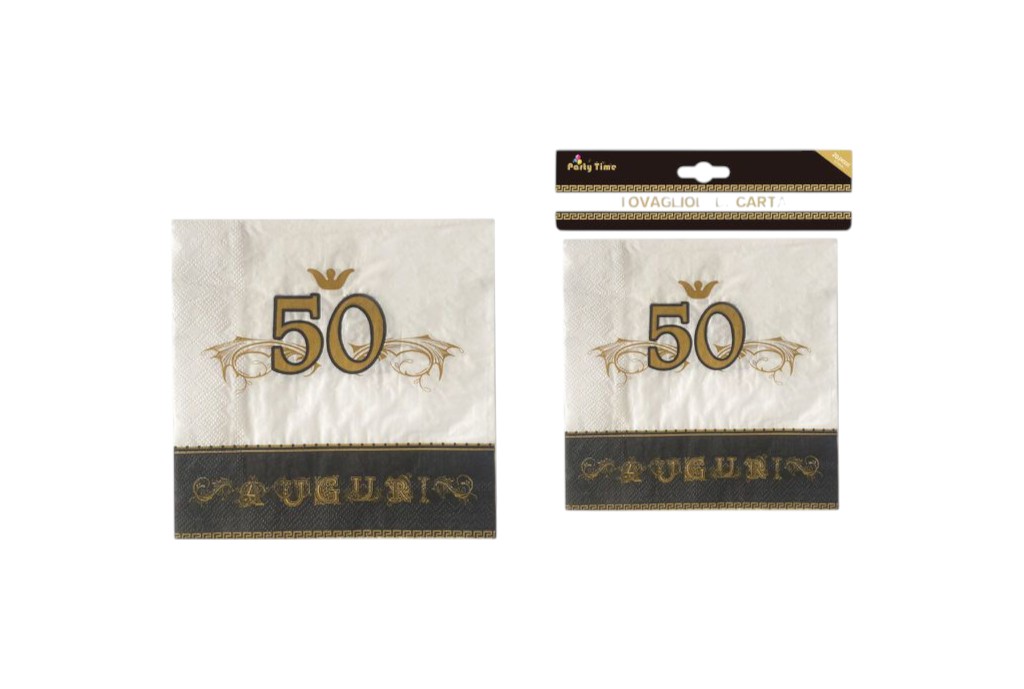 Tovaglioli di Carta 50 Anni - immagine 2