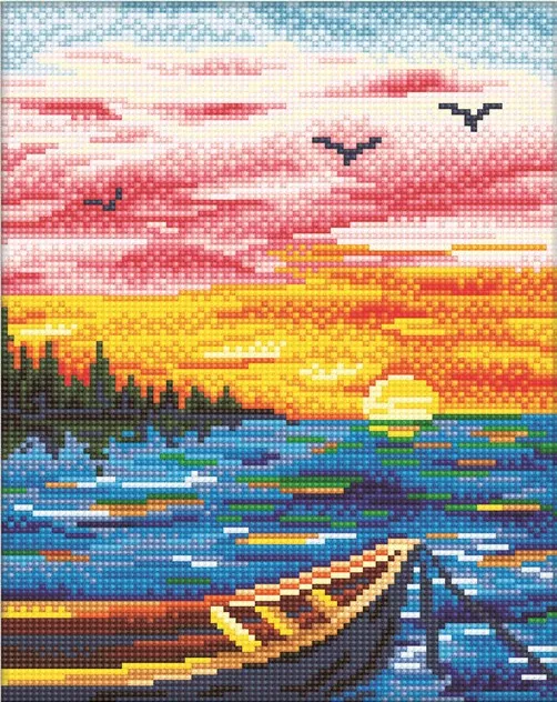 Diamond painting Sunshine on the see - immagine 3