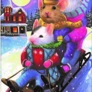 Diamond painting Happy Snow