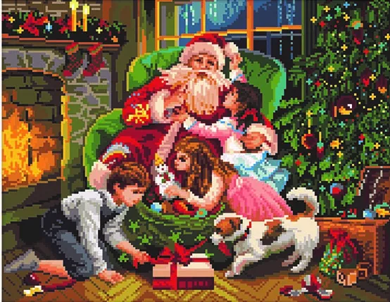 Diamond painting Felice Natale - immagine 2