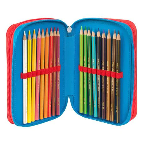 Astuccio 3 Zip Super Mario Rosso/Blu - immagine 5
