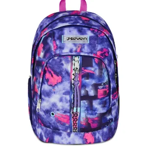 ZAINO Seven® DUAL - SHADY DYE GIRL + OMAGGIO DIGITAL WATCH "TINTA UNITA"