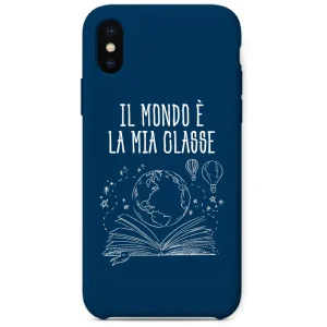 Cover iPhone X Mondo è la tua classe cover