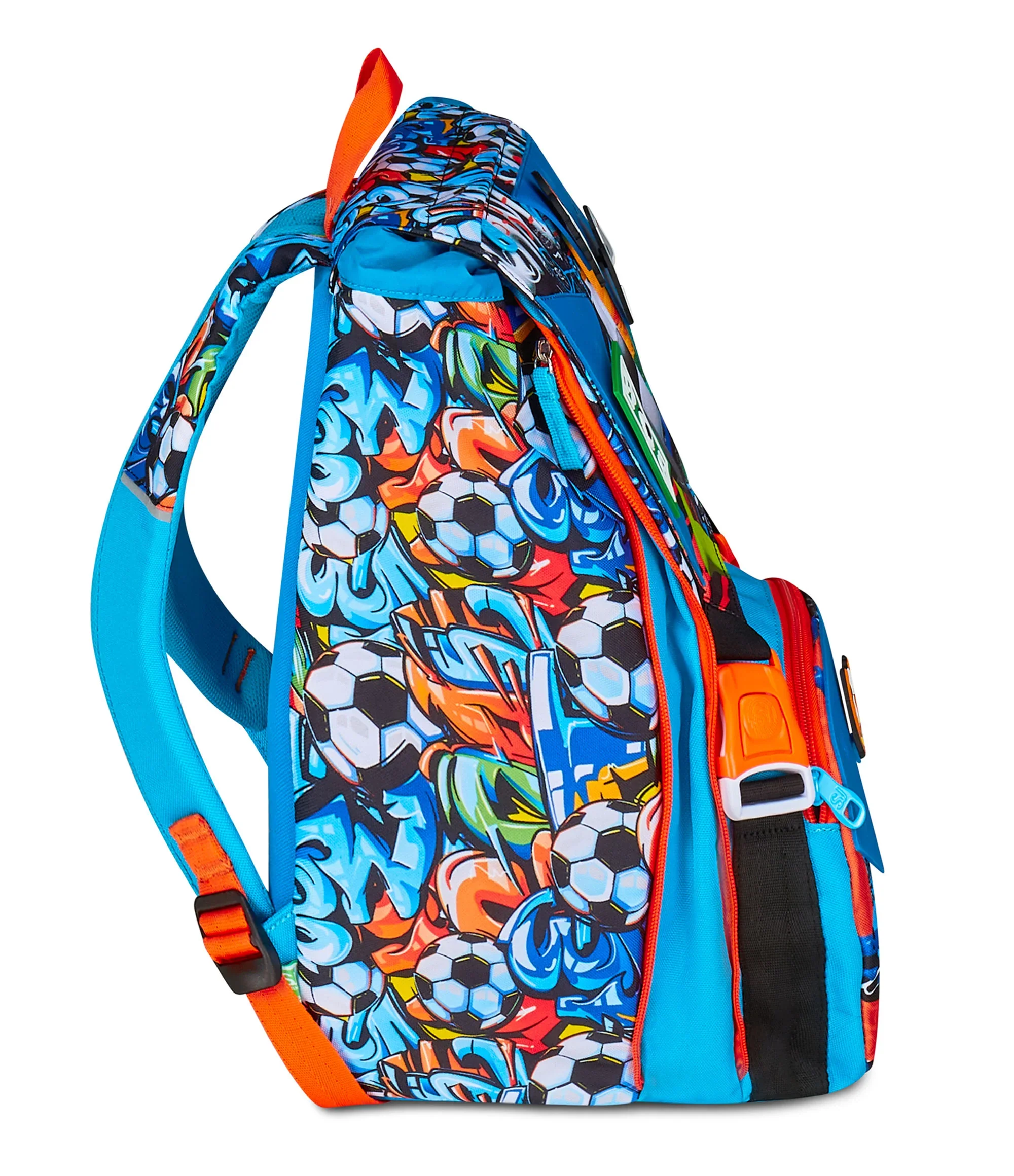 ZAINO ESTENSIBILE BIG - TINYPATCH BOY + ASTUCCIO 3 ZIP + OMAGGIO DIGITAL WATCH "TINTA UNITA" - immagine 6