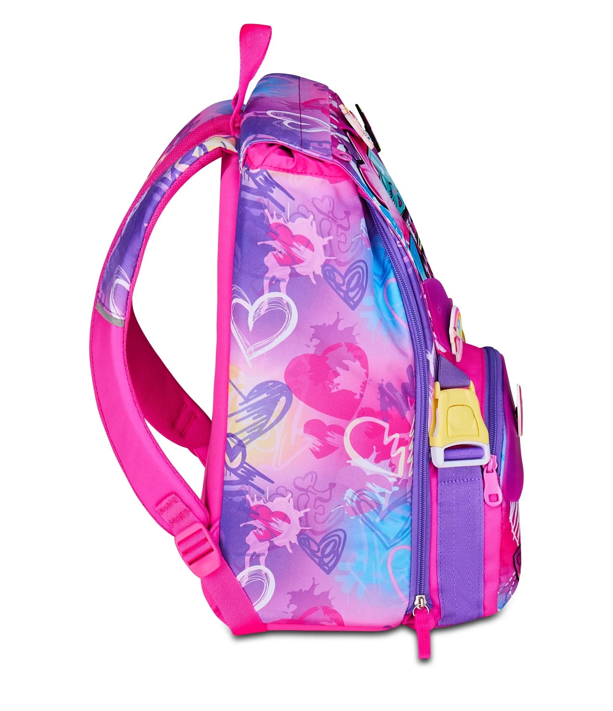 ZAINO ESTENSIBILE BIG - TINYPATCH GIRL + ASTUCCIO 3 ZIP + OMAGGIO DIGITAL WATCH "TINTA UNITA" - immagine 7
