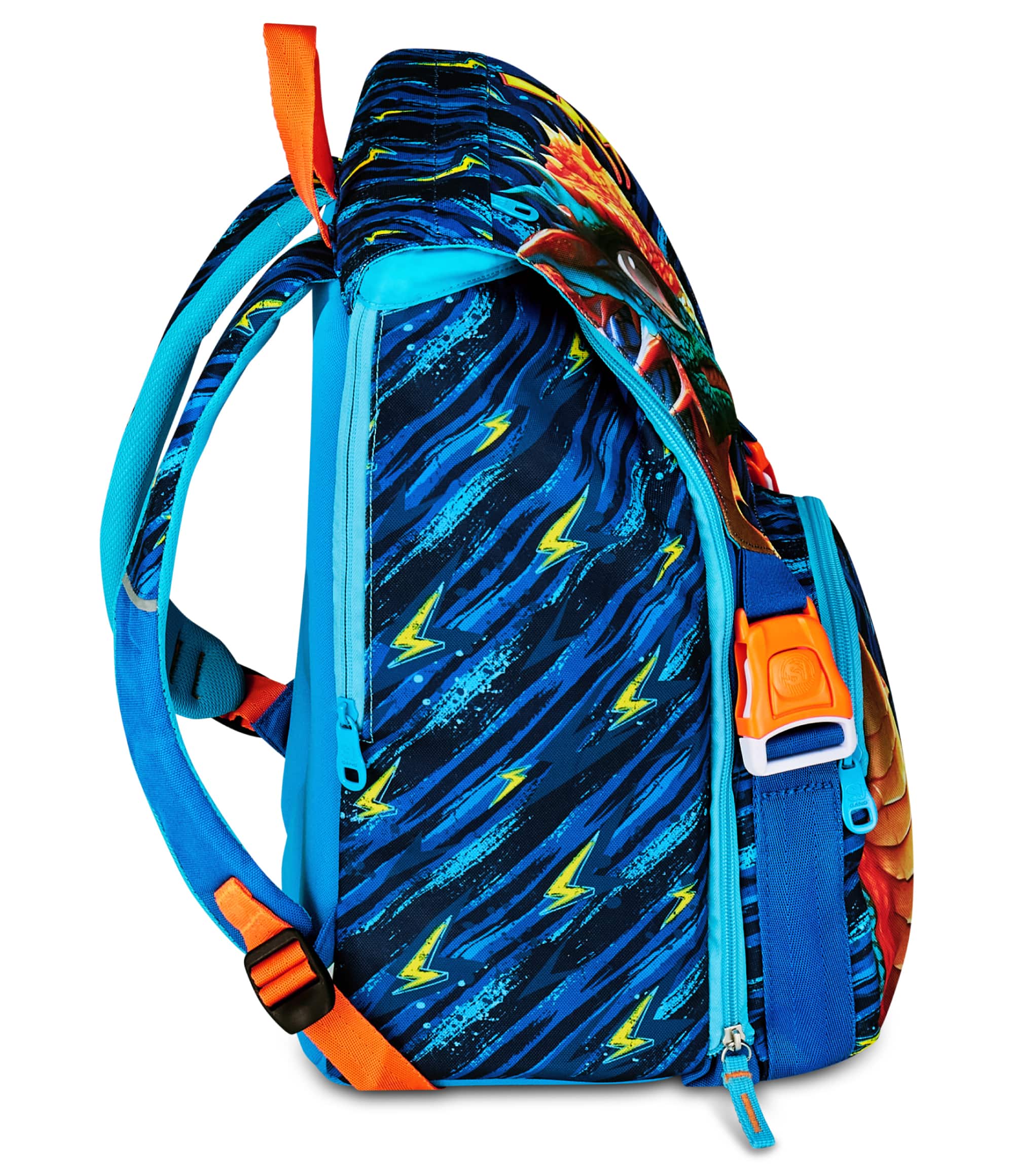 ZAINO ESTENSIBILE BIG - DRAGON GLIDE + ASTUCCIO 3 ZIP + OMAGGIO DIGITAL WATCH "TINTA UNITA" - immagine 8