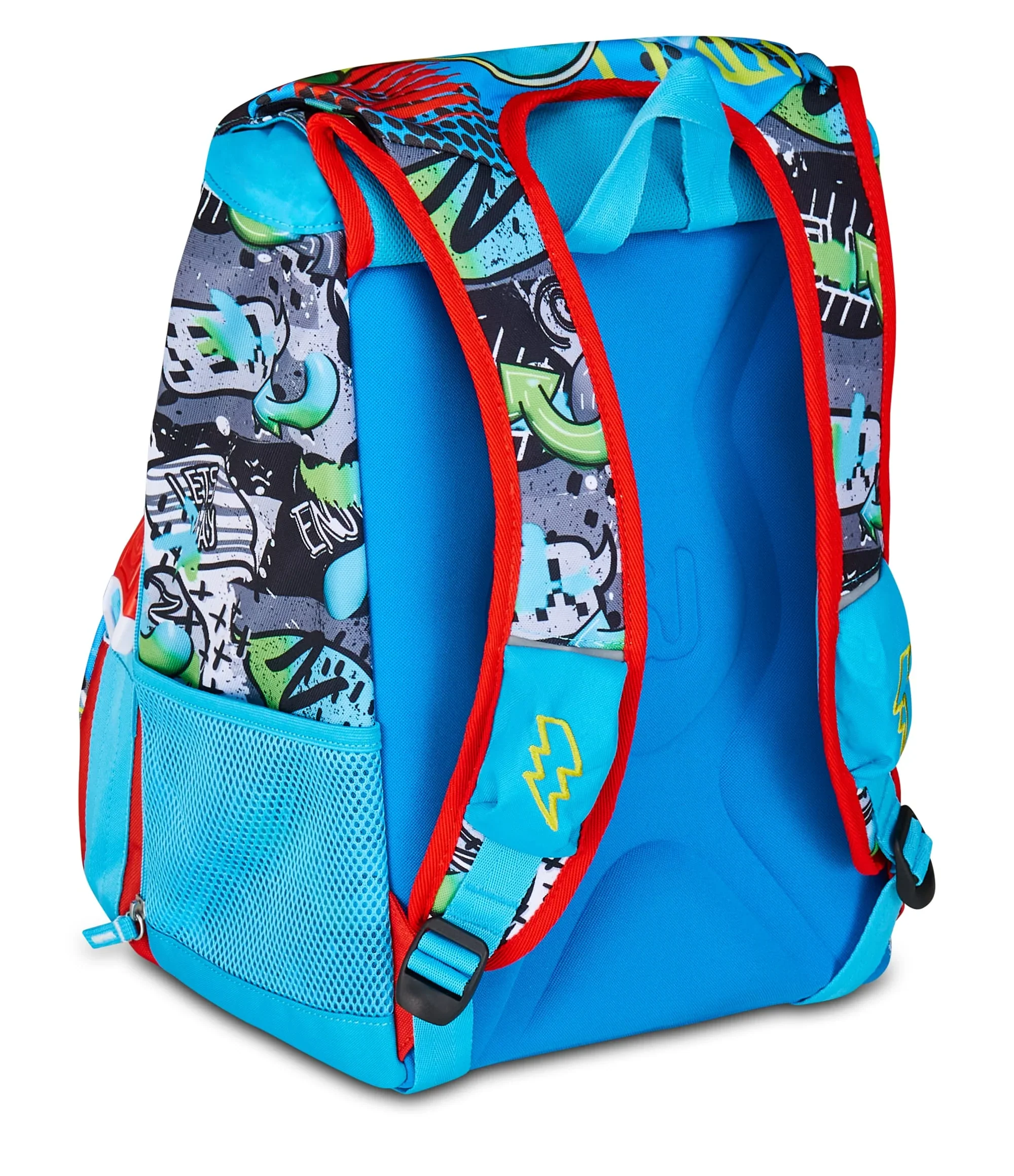 ZAINO ESTENSIBILE BIG - SHARKY SKATE + ASTUCCIO 3 ZIP + DIGITAL WATCH "TINTA UNITA" - immagine 9
