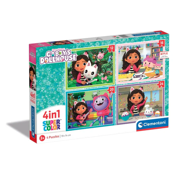 Puzzle Gabby'S Dollhouse 4 In 1 - immagine 2
