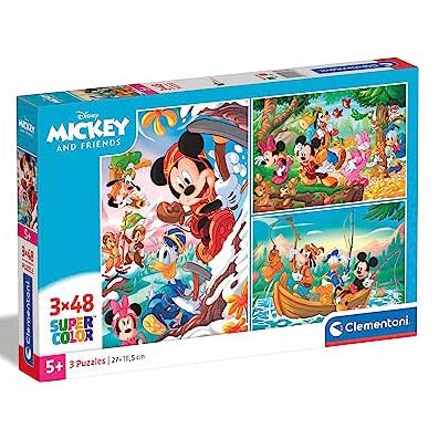 Puzzle Mickey And Friends 3X48 Pz - immagine 2