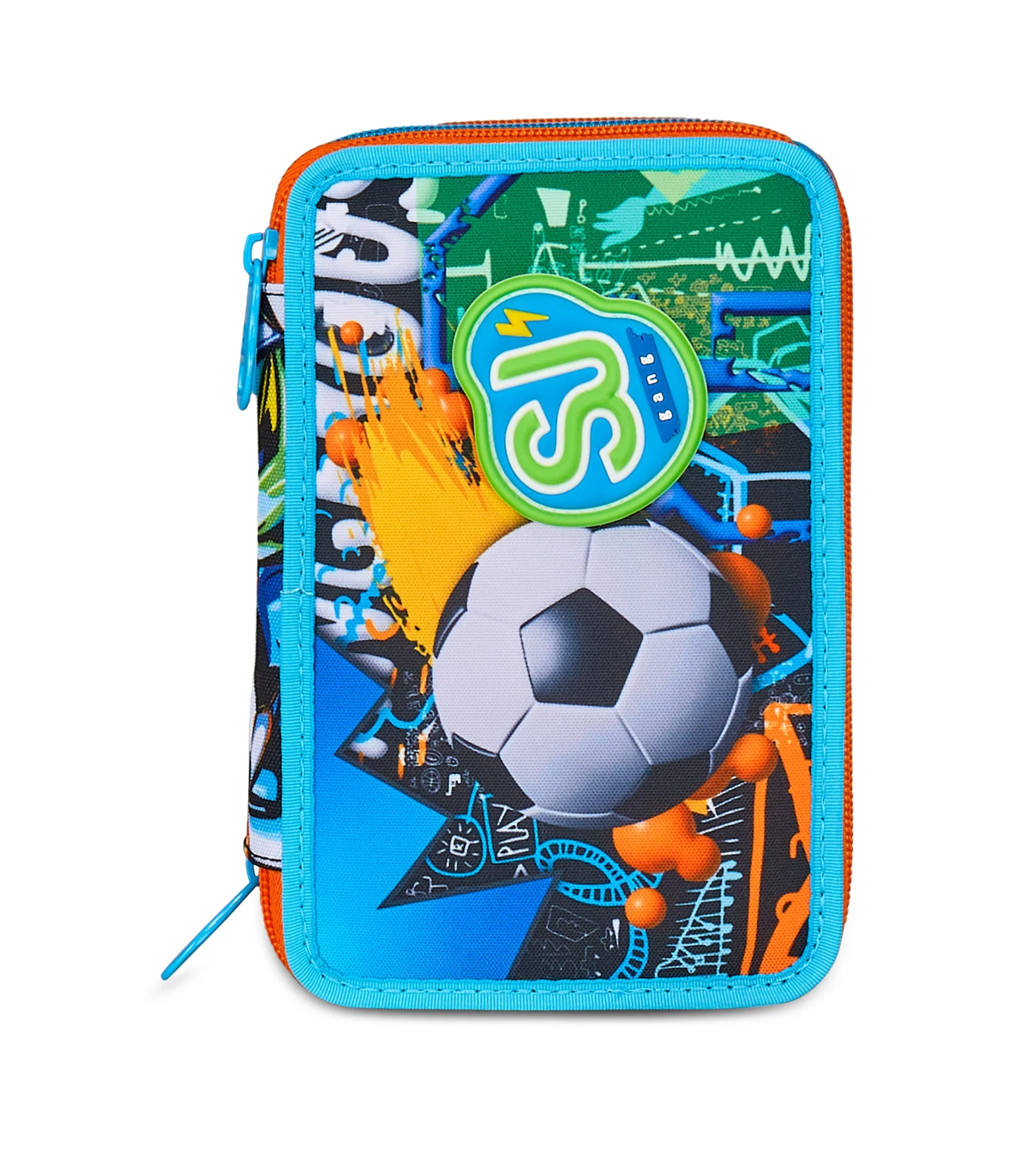 ZAINO ESTENSIBILE BIG - TINYPATCH BOY + ASTUCCIO 3 ZIP + OMAGGIO DIGITAL WATCH "TINTA UNITA" - immagine 2