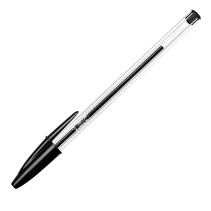 PENNA BIC CRISTAL CON TAPPO NERA (COLORE NERO)