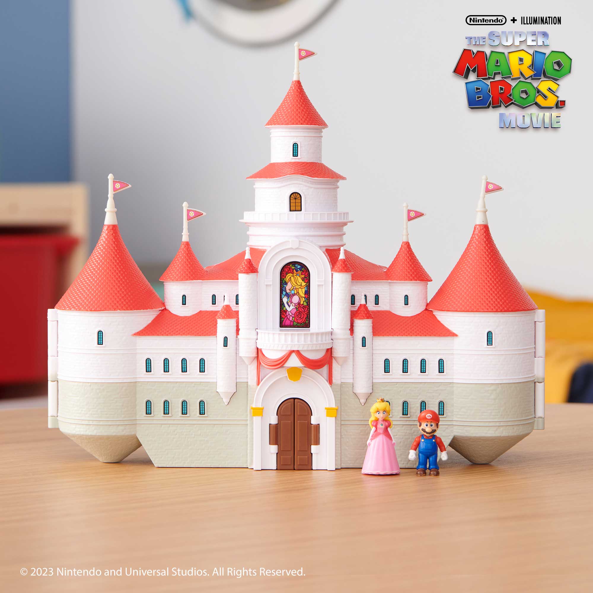 Super Mario Movie Deluxe playset castello di Peach con personaggi 4 cm - immagine 7