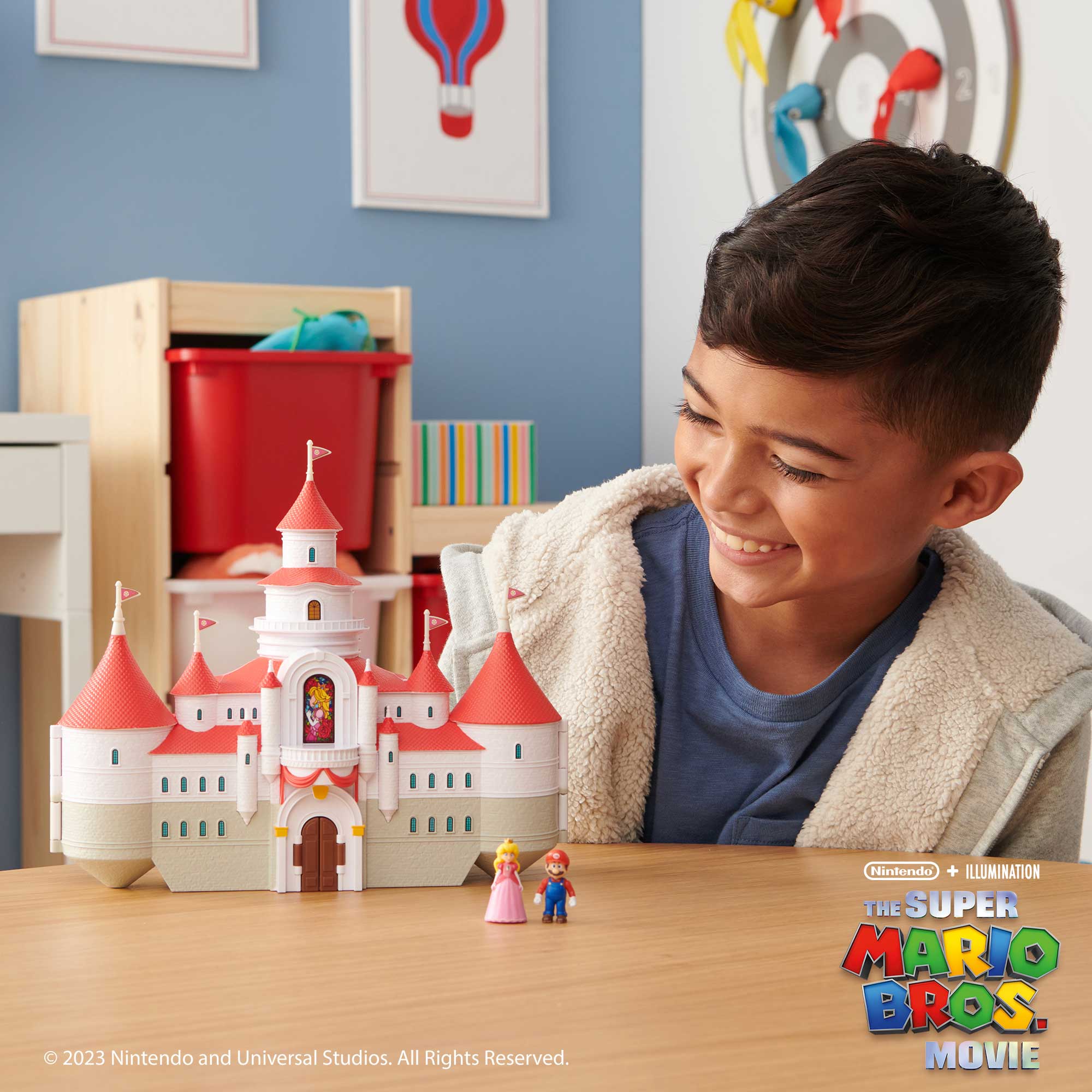 Super Mario Movie Deluxe playset castello di Peach con personaggi 4 cm - immagine 4