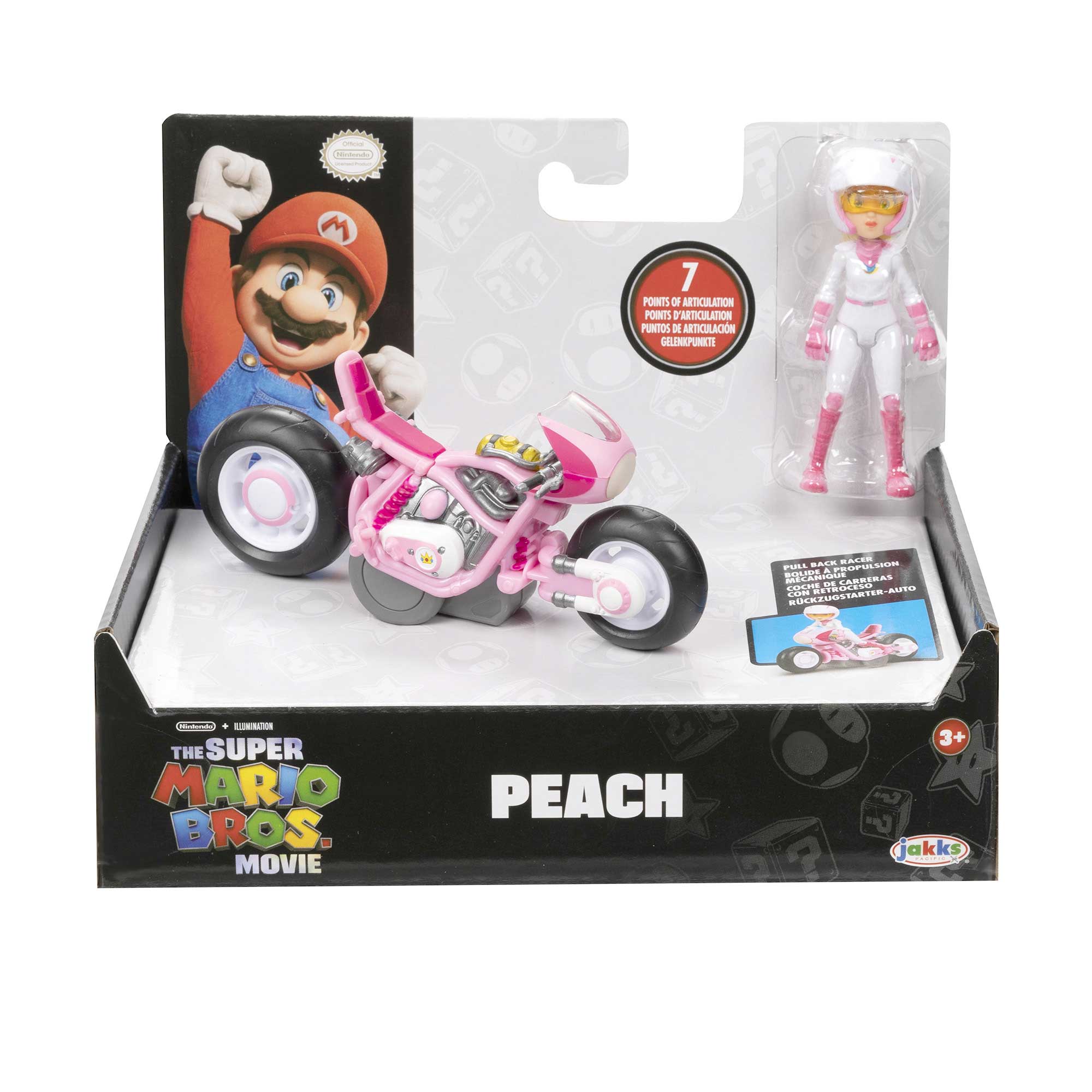 Super Mario Movie personaggi 6 cm con Kart - Peach - immagine 3