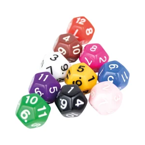 DADO NUMERICO 12 FACCE