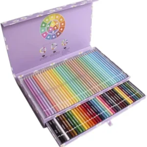 72 PASTELLI IN LEGNO MINNA 4.0 IN CASSETTIERA 2 PIANI - FRAGOLINE - TINTAUNITA