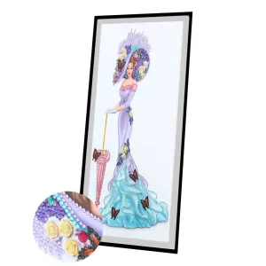 Diamond Painting Dama Farfalle