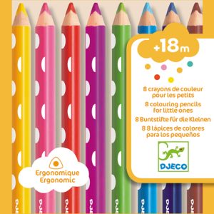 8 PASTELLI ERGONOMICI PRESA TRIANGOLO