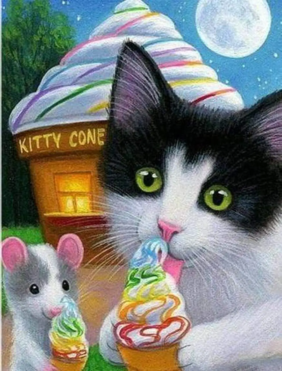 Diamond painting Amici golosi - immagine 2