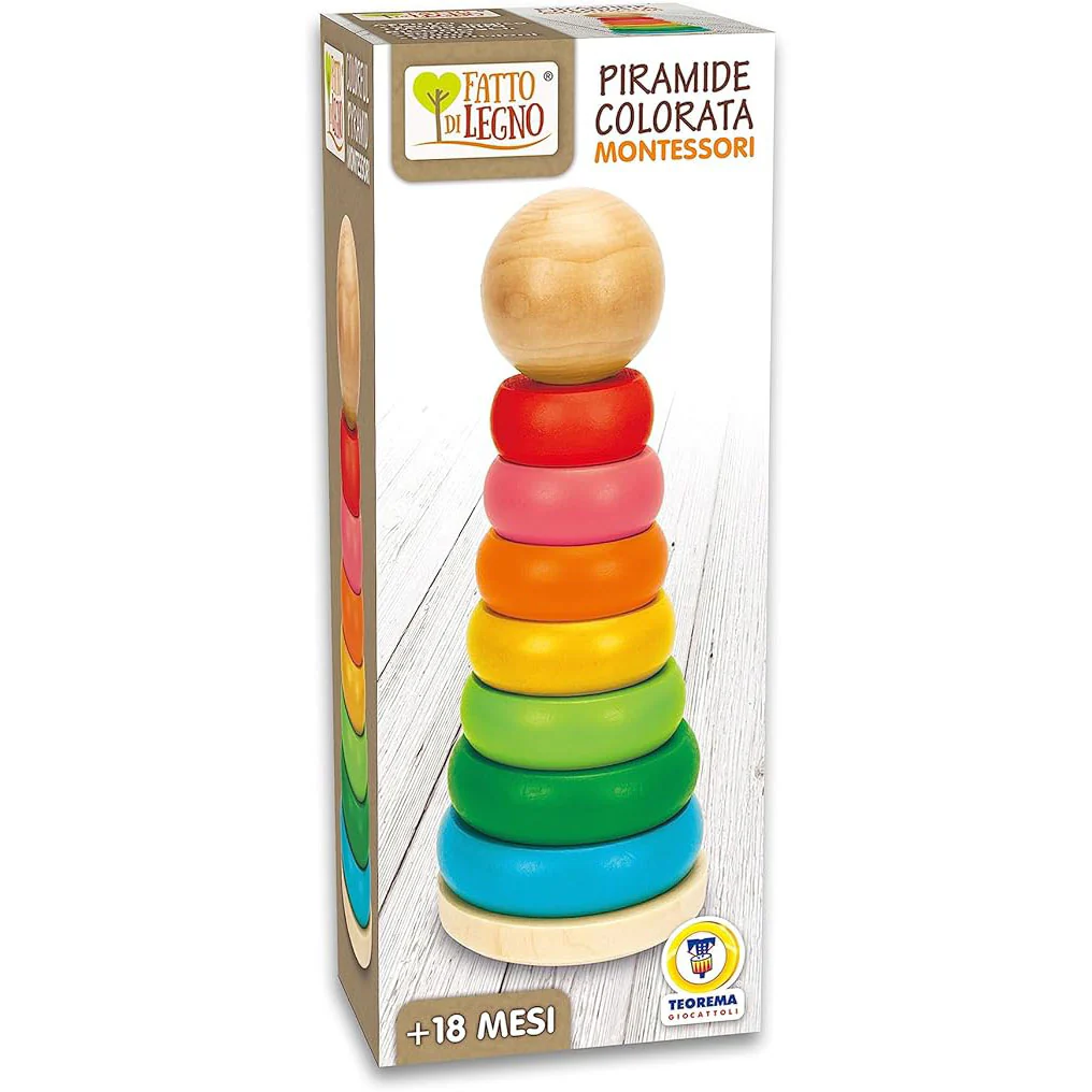 Piramide Colorata Montessori - immagine 2