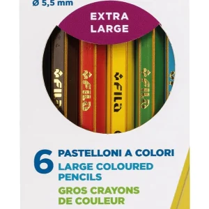 6 PASTELLI MEGA 5.5MM - GIOTTO