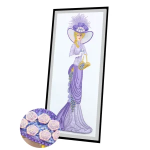 Diamond Painting Dama Lavanda