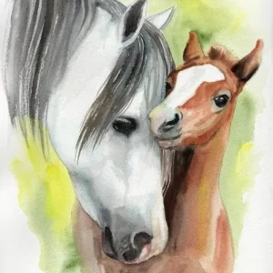 Diamond painting Sweet Horses