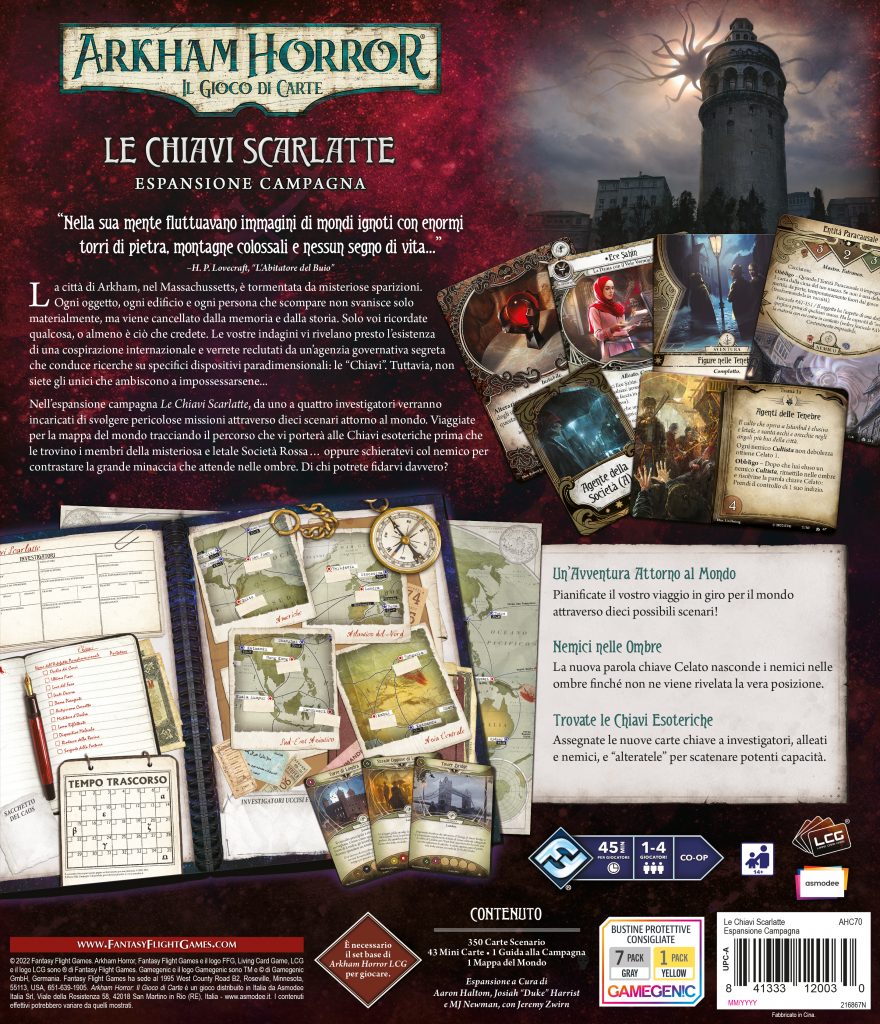 Arkham Horror LCG - Le Chiavi Scarlatte - Campagna - immagine 3