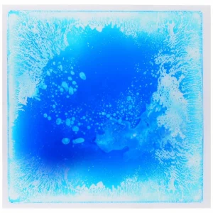 1 PIASTRELLA SENSORIALE CON LIQUIDO QUADRATA – BLU