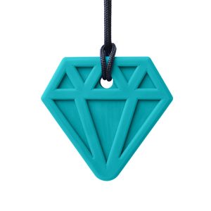 CIONDOLO MASTICABILE DIAMANTE VERDE ACQUA – Consistenza MEDIA