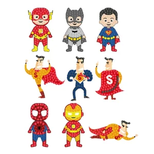 Diamond painting adesivi super eroi 2