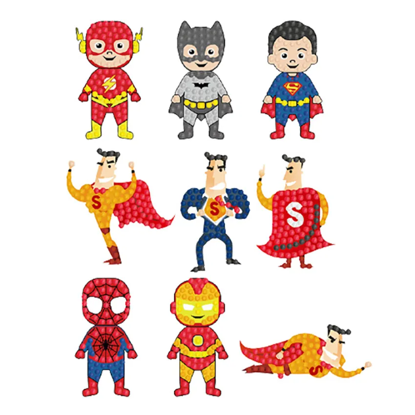 Diamond painting adesivi super eroi 2