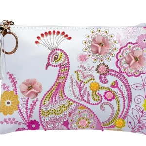 Diamond Painting borsetta pink peacock