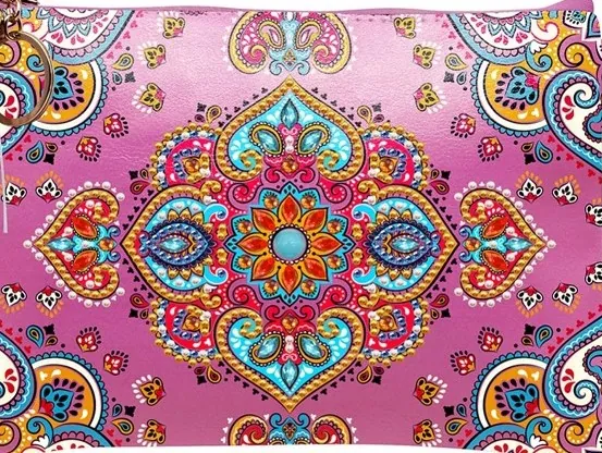 Diamond Painting pochette mandala pink