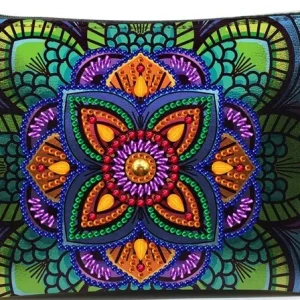 Diamond Painting pochette mandala violet