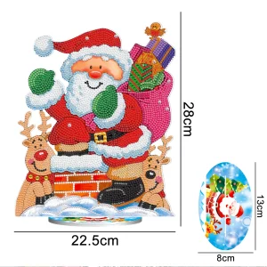 Diamond Painting Plexiglass Babbo Natale