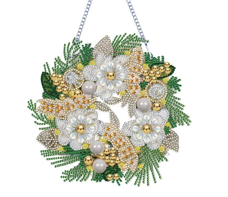 Diamond Painting Ghirlanda Oro - immagine 2