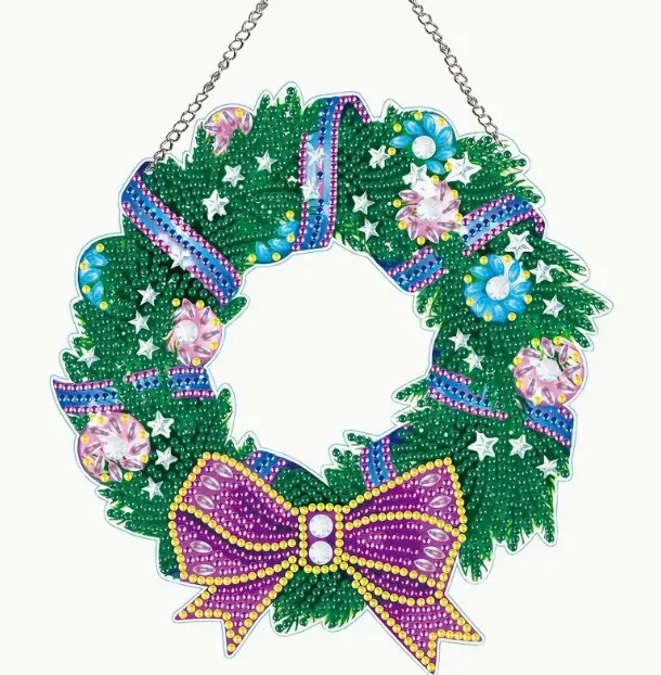 Diamond Painting Ghirlanda Verde - immagine 2