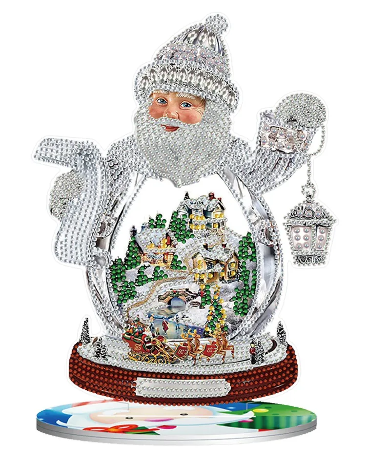 Diamond Painting Babbo Natale Argento