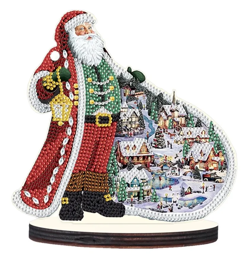 Diamond Painting Babbo Natale Mantello - immagine 2