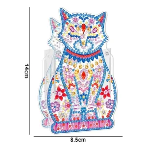 Diamond painting Portapenne Gatto