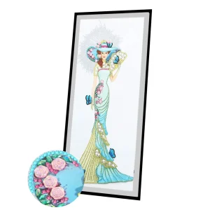 Diamond Painting Dama Azzurra