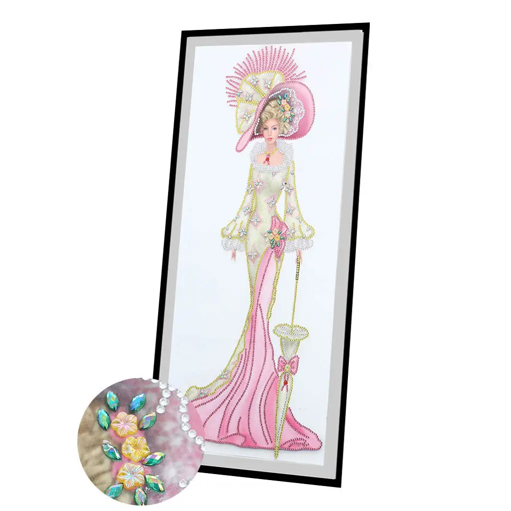 Diamond Painting Dama Rosa