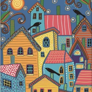 Diamond painting Colorful Village
