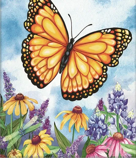 Diamond painting Farfalla Monarca - immagine 2