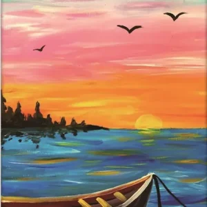 Diamond painting Sunshine on the see