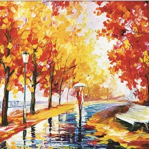 Diamond painting Autumn rain