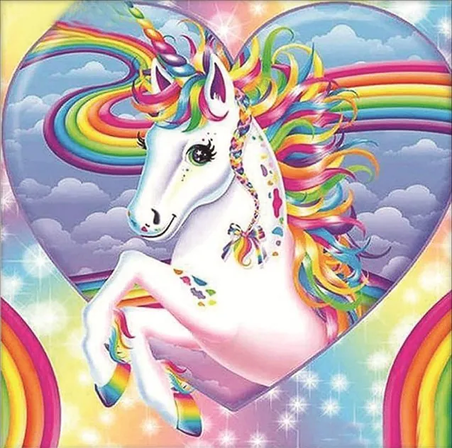 Diamond painting Rainbow Unicorn - immagine 2