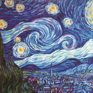 Diamond painting La notte iridescente